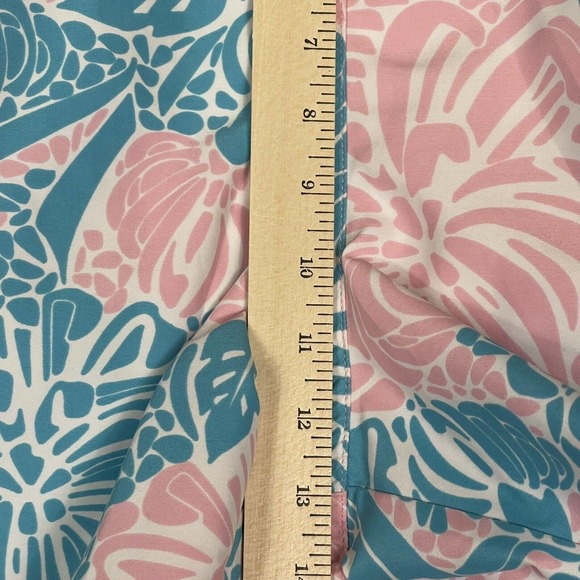 Vineyard Vines Shorts Adult Medium Pink Blue Swim Trunks Lined Beach Pocket Men - Picture 4 of 11